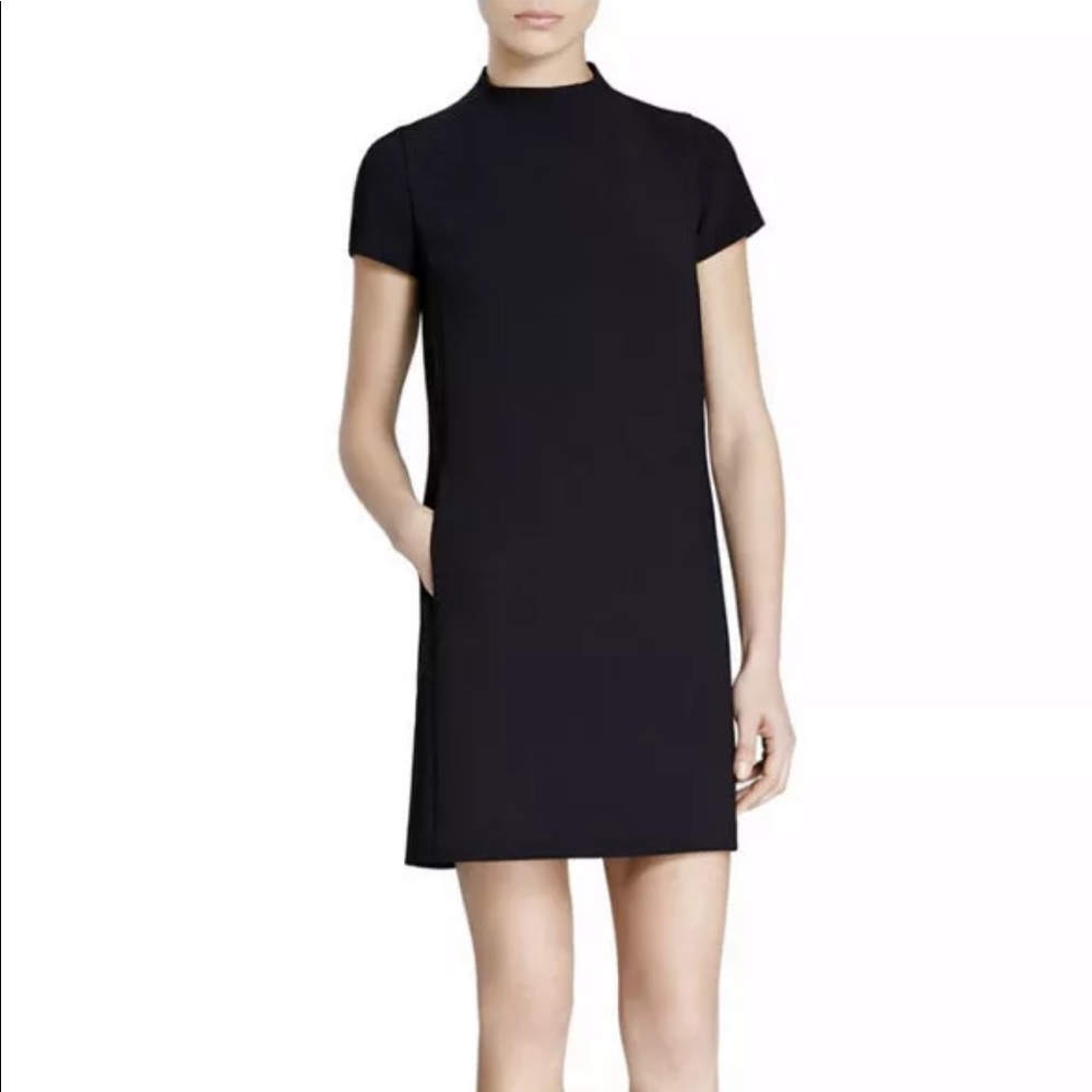 Theory Jasneah Admiral Crepe Dress Black Size 6